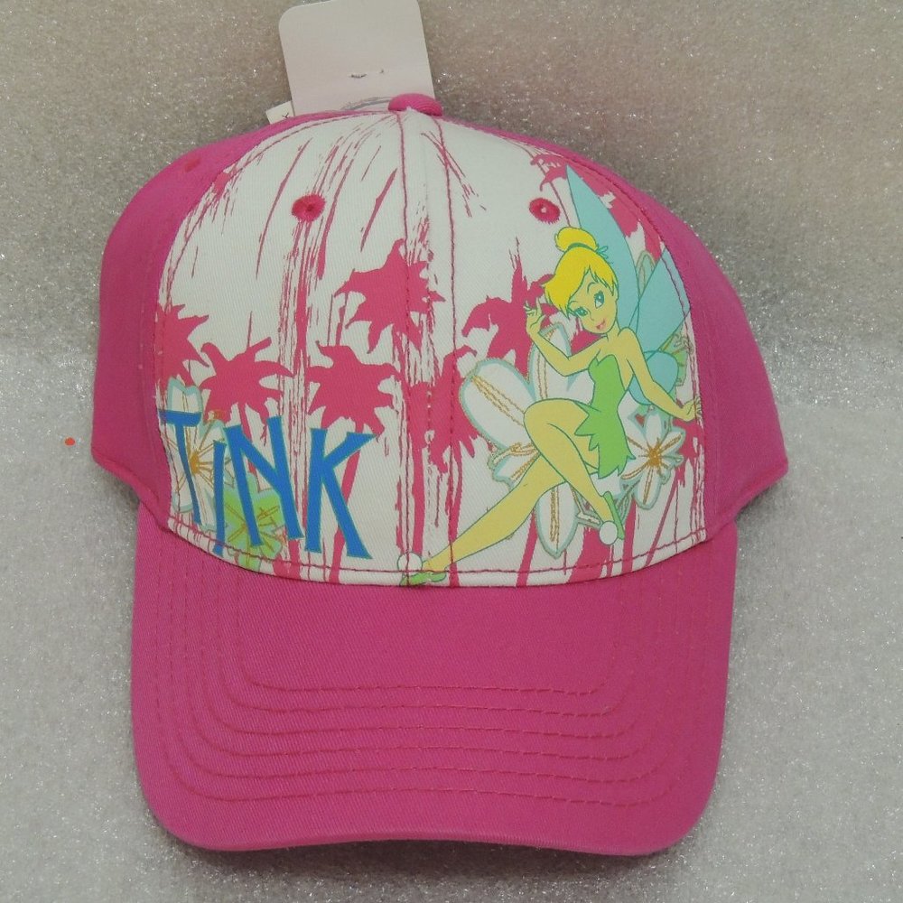 Disney Tinkerbell 5 Panel Adjustable Hat - NWT